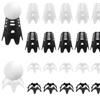 Lot de 20 tees de golf écologiques en plastique – 10 longs et 10 courts pour l'entraînement et la pratique en extérieur/intérieur