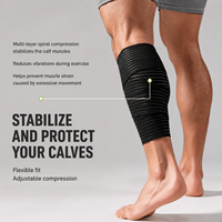 Manchons de compression élastiques respirants pour mollets, protège-jambes de sport pour la course et le basketball, vente en gros usine