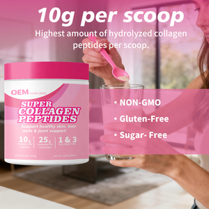 ผงคอลลาเจนหลายชนิด คอลลาเจนเปปไทด์ไฮโดรไลซ์ ผสมกรดไฮยาลูโรนิก ไบโอติน และวิตามินซี บำรุงผิวและเส้นผม - Product Image 5