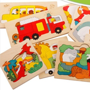 Animal <span class=keywords><strong>casa</strong></span> de madera multicapa rompecabezas de dibujos animados de juguete educativo para niños - Product Image 5
