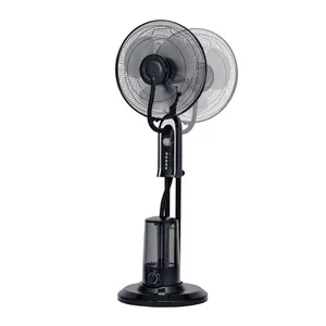 Factory Supplier 16 Inch Mist Spray Standing Fan Remote Control Humidifier Timer Adjustable Speed Tower Cooling Fan