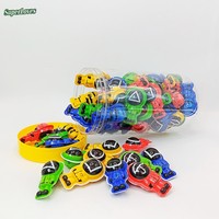 Chicle de Goma con Forma de Robot, Sabor Frutal, Colores Surtidos, en Frasco, para Fiestas Infantiles, Venta al por Mayor