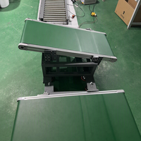 Système de convoyeur à bande automatique GOLDGUN avec conception modulaire, bande plate en PVC pour l'équipement des lignes d'assemblage en atelier de fabrication