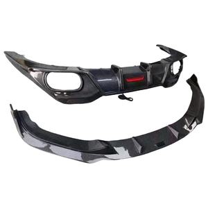 Para <span class=keywords><strong>BMW</strong></span> <span class=keywords><strong>8</strong></span> series M Sports G14 G15 G16 labio frontal de fibra de carbono con luces LED difusor trasero labio de parachoques - Product Image 1