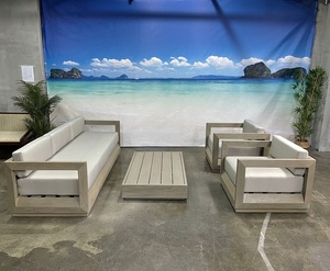 Meubles en bois de teck de luxe, ensemble de <span class=keywords><strong>canapé</strong></span> d'extérieur/jardin/patio - Product Image 5