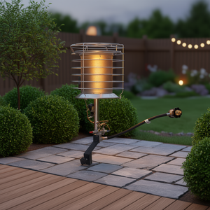 D0100X3IUV2 Riscaldatore a Propano da Esterno 42000 Btu, Stufa Radiante a Infrarossi in Acciaio Inox Rotonda per Patio - Product Image 2