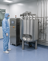 Cuve de mélange de liquides chimiques en acier inoxydable SUS316L de 500 L avec fonction de chauffage et agitateur