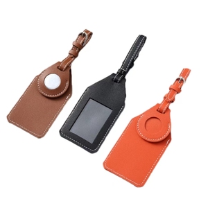 Portable PU Leather Luggage Tag Suitcase Identifier Label Baggage Boarding Bag Tag Name <b>ID</b> Address <b>Holder</b> Travel Accessories - Product Image 2