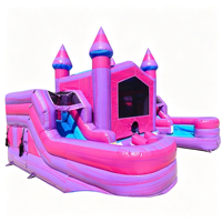Structure de jeu gonflable et toboggan sur le thème des bonbons pour tous les âges