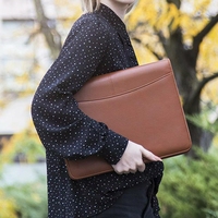 Mayorista Cartera con Cremallera Padfolio Carpeta Carpetas Logotipo Personalizado A4 Carpeta PU Cuero Simple Cartera Organizador