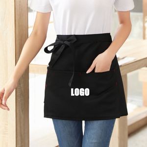 Tabliers de cuisine mi-longs imprimés personnalisables avec logo pour serveurs de restaurant - Product Image 1