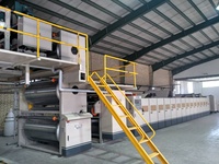 Ligne de production de machine d'emballage de carton à face unique en carton ondulé 3 plis double paroi duplex