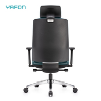Chaise de bureau moderne ergonomique inclinable en cuir Pu avec dossier haut et accoudoir à réglage 3D