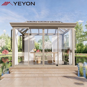 Yeyon 2026 OEM, Invernadero <span class=keywords><strong>de</strong></span> Vidrio para Exteriores, <span class=keywords><strong>Estilo</strong></span> Europeo, <span class=keywords><strong>de</strong></span> Aluminio, con Doble Vidrio Templado Ecológico, para Espacios Residenciales - Product Image 1