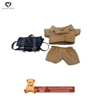 Teddy ISLAND, licence mondiale, peluche ours en peluche mignon de dessin animé avec sac à dos, vêtements, design personnalisable