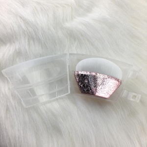 ขนแปรงสังเคราะห์สีจำนวนมาก,ขนแปรงขนาดใหญ่เก็บถาวรแปรงสีโรสโกลด์ - Product Image 3