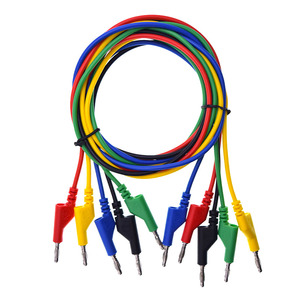 Câble de <span class=keywords><strong>test</strong></span> empilable 4 mm avec connecteurs banane et pinces crocodiles - Product Image 5