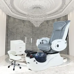 Kangmei 현대 럭셔리 뷰티 네일 살롱 가구 파이프리스 월풀 발 스파 마사지 매니큐어 페디큐어 의자