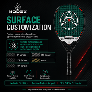 Racchetta da Beach <span class=keywords><strong>Tennis</strong></span> NODEX Premium OEM, in Fibra di Carbonio 18K, Personalizzabile e Professionale - Product Image 4