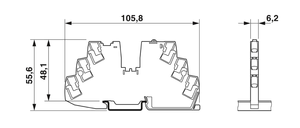 1135745 PTCB E1 24DC/4A SI-R 6mm Protecteur de circuit électronique avec réinitialisation à distance pour capteur d'armoire automatisée - Product Image 3