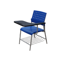Chaise de formation scolaire avec tablette d'écriture intégrée pour salle de classe - En promotion