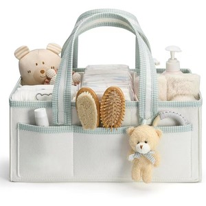 Portable Fashion Nursery Storage Basket Gift Newborn Necessities <strong>Baby</strong> Diaper Organizer Diaper <strong>Caddy</strong> - Product Image 1