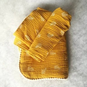 Couverture d'emmaillotage de luxe pour bébé <span class=keywords><strong>en</strong></span> coton tissé 100 %, toutes saisons, avec design double <span class=keywords><strong>gaze</strong></span> - Product Image 4