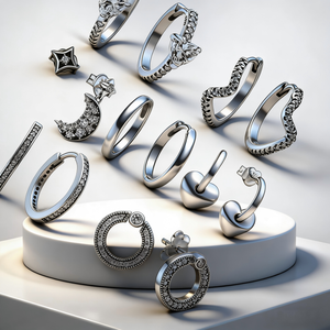 Nuevos <span class=keywords><strong>Pendientes</strong></span> de Plata 925 Chapados en Oro con Diseño de Copo de Nieve y Lazo Cuadrado, Joyería Europea de Alta Calidad para Mujer, Regalos Exquisitos - Product Image 2