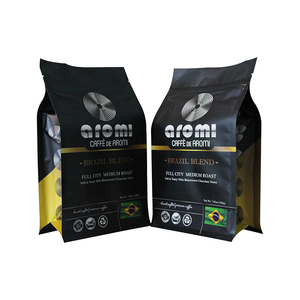 Оптовая Продажа с фабрики, сумка на молнии с плоским дном, квадратное дно, упаковка для кофейного окна, пластиковый китайский дизайн - Product Image 5