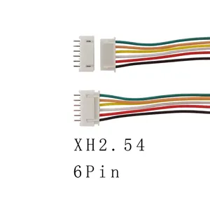 OULAIDA 10 סטים XH2.54 6Pin JST חוט מחבר תקע XH 2.54mm מסופי כבל שקע מחברים 20CM משמש PCB חיבור