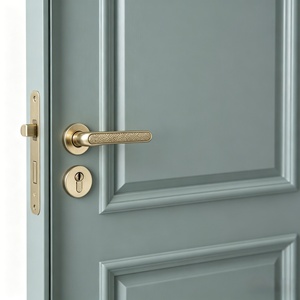 Puerta Interior de Madera Sólida de Diseño Moderno y Alta Calidad, Insonorizada e Impermeable, Prefabricada para Dormitorios y Apartamentos - Product Image 6