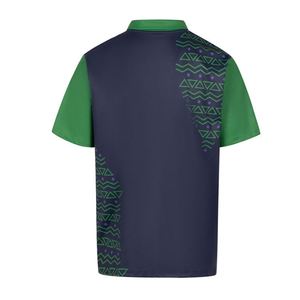 เสื้อโปโลกอล์ฟผู้ชายผ้าโพลีเอสเตอร์ยืดได้ พิมพ์ลายทั้งตัวด้วยเทคนิค Sublimation สำหรับสโมสร ทีม กีฬา และชุดกีฬา - Product Image 3