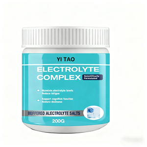 Poudre de sels électrolytiques tamponnés 200g – Complexe d'électrolytes pour l'hydratation, le soutien cognitif, le soulagement de la fatigue et des vertiges - Product Image 1
