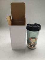 Taza de Viaje de Plástico Aislada de 12 oz con Inserto de Papel Termo Cambiable