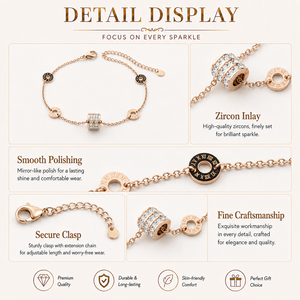 Bracelet en zircon coloré en forme de cœur, en acier inoxydable, bijoux de mode pour femmes, OEM ODM Vefiery - Product Image 4