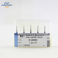 Kit de fraise chirurgicale dentaire FG009D de haute qualité mèches de routeur à pointe de carbure pour la préparation d'incrustation perceuse à main à grande vitesse pour