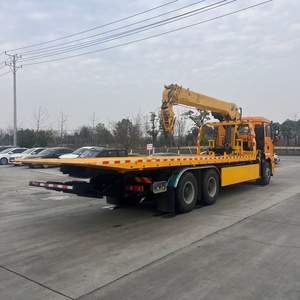 Camion de remorquage lourd diesel Shacman Delong avec grue de levage pour le dépannage d'urgence des véhicules en bord de route - Product Image 6