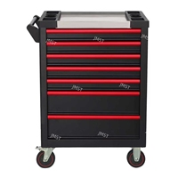 Ensemble de 420 pièces OEM : Armoire à outils métallique verrouillable sur roulettes pour mécanicien, capacité 150 kg, roues de 5 pouces, portable pour atelier/garage