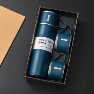 Thermos isotherme en acier inoxydable 304 de 500 ml avec 3 couvercles, ensemble cadeau personnalisable - Product Image 5