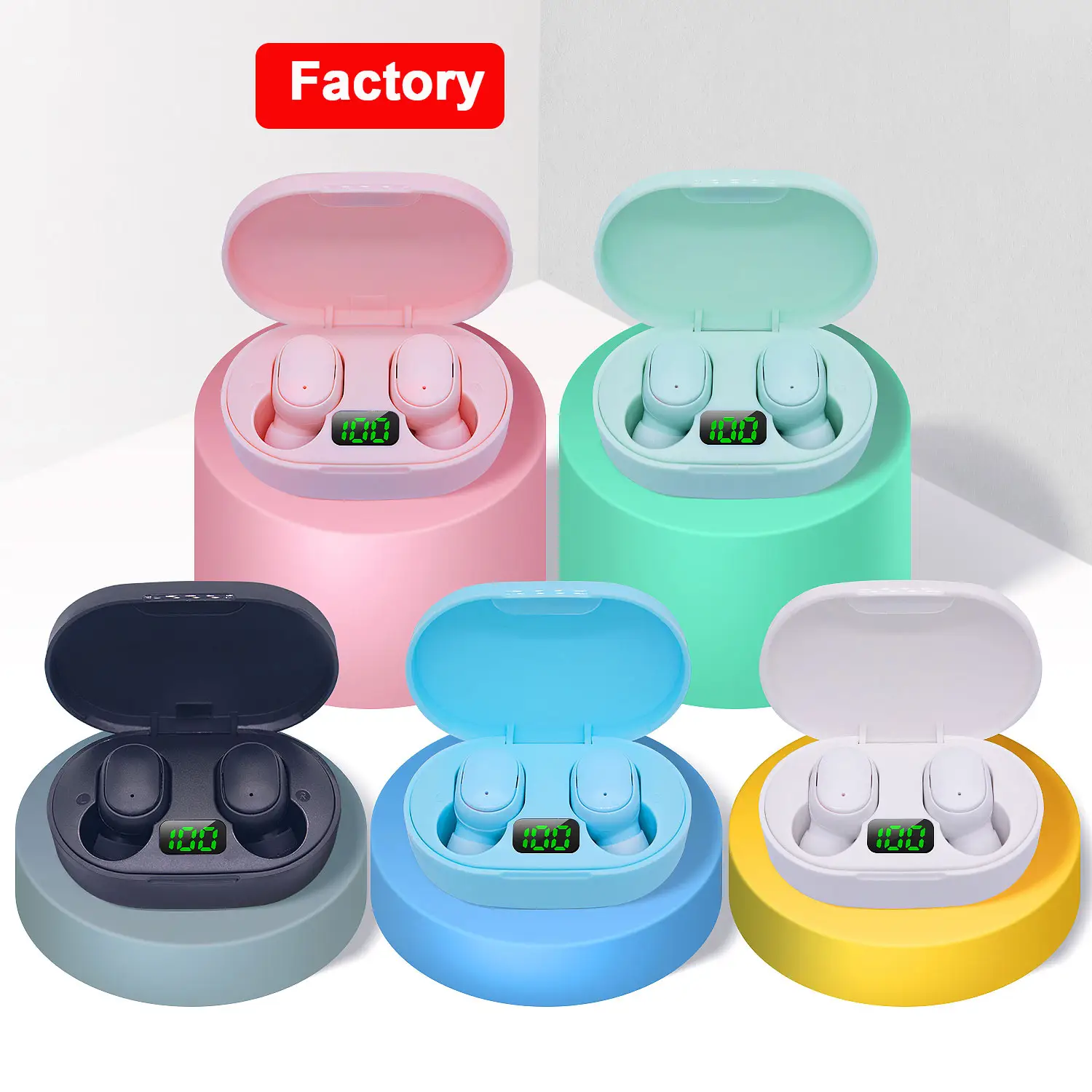 New Micro Earbuds Gaming Headset ear buds Noise Cancelling Rechargeable Headphone Wireless Earphones