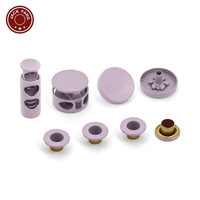 KUNSHUO Accessoires pour veste violette : Ensemble de bloqueurs de cordon métalliques, embouts de cordon en alliage de zinc et attaches de cordon