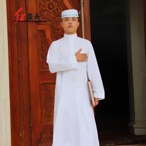 Robe <span class=keywords><strong>musulmane</strong></span> pour <span class=keywords><strong>homme</strong></span> à col montant, manches longues, en coton, coupe ample, <span class=keywords><strong>tenue</strong></span> <span class=keywords><strong>de</strong></span> <span class=keywords><strong>prière</strong></span>, stock fabricant, vente en gros/dropshipping - Product Image 2