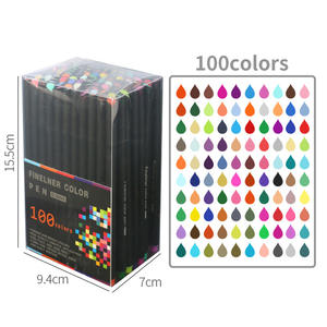Penna da disegno a linea di vendita calda Stylo Coloring Art forniture scolastiche per ufficio pennino in Nylon duro colori assortiti penna Fineliner - Product Image 2