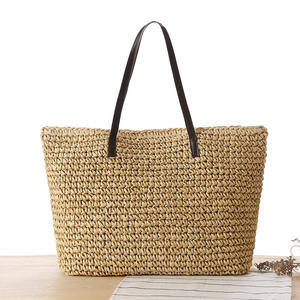 <span class=keywords><strong>Sac</strong></span> en paille tissé en gros pour femme, <span class=keywords><strong>sac</strong></span> fourre-tout décontracté d'extérieur, <span class=keywords><strong>sac</strong></span> à bandoulière tendance et abordable - Product Image 3