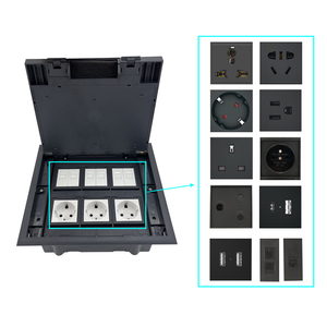 Tomacorriente Eléctrico Empotrado en el <span class=keywords><strong>Suelo</strong></span> de 110V-250V, <span class=keywords><strong>Caja</strong></span> de <span class=keywords><strong>Suelo</strong></span> Impermeable de ABS - Product Image 3