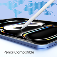 Protection d'écran en verre trempé Premium 9H HD transparent 2.5D pour iPad Pro 11 pouces (2024/2025) - Anti-rayures, anti-traces de doigts, colle intégrale