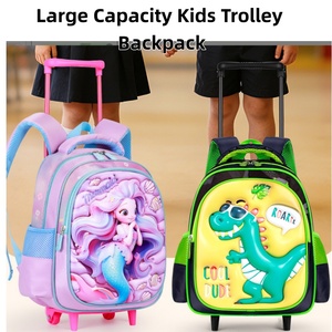 Nueva <span class=keywords><strong>Mochila</strong></span> Escolar con <span class=keywords><strong>Ruedas</strong></span> para Niños, Linda <span class=keywords><strong>Mochila</strong></span> de Dibujos Animados de Dinosaurio, Unicornio y <span class=keywords><strong>Sirena</strong></span>, <span class=keywords><strong>Mochila</strong></span> con <span class=keywords><strong>Ruedas</strong></span> de Gran Capacidad para Aliviar la Carga para Niños - Product Image 1