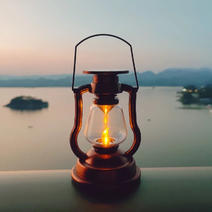 Lanterna Solare Vintage - Decorazione Rustica da <span class=keywords><strong>Giardino</strong></span>, Patio, Tavolo, a LED con Alimentazione Solare - Product Image 5