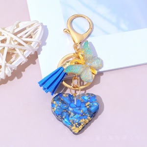 พวงกุญแจเรซิ่นรูปหัวใจคริสตัล ประดับพู่ห้อยผีเสื้อสุดหรู พวงกุญแจรูปหัวใจ จี้ห้อยกระเป๋าสำหรับ<span class=keywords><strong>สาว</strong></span>ๆ จี้ห้อยกุญแจรถ เครื่องประดั<span class=keywords><strong>บ</strong></span> - Product Image 3