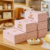 Boîte de rangement en carton ondulé de qualité alimentaire personnalisée pour boulangerie